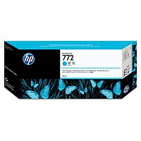 Голубой картридж HP №772 емкостью 300 мл для принтеров Designjet